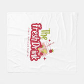 Illustratie van typografie logo artwork fleece deken (Voorkant (Horizontaal))