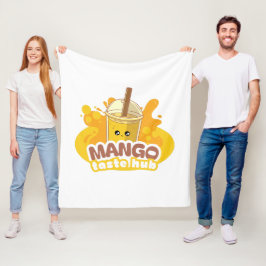 Illustratie van typografie logo artwork fleece deken
