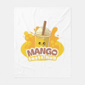 Illustratie van typografie logo artwork fleece deken (Voorkant)