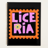 Illustratie van typografie planner (Voorkant)