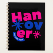 Illustratie van typografie planner (Voorkant)