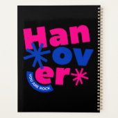 Illustratie van typografie planner (Achterkant)