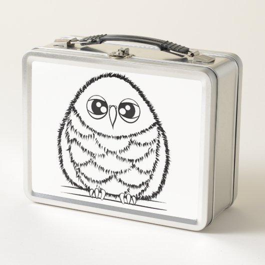 Illustratie van uil in zwart en wit (Voorkant)