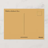  illustratie van vee in Midland Texas Briefkaart (Achterkant)