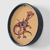 Illustratie van velociraptor. (Hoek)