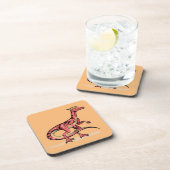 Illustratie van velociraptor. bier onderzetter (Rechterzijde)