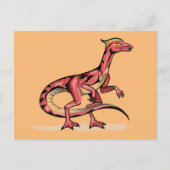 Illustratie van velociraptor. briefkaart (Voorkant)