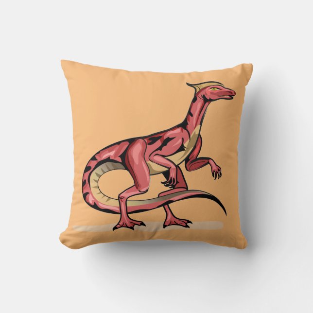 Illustratie van velociraptor. kussen (Voorkant)