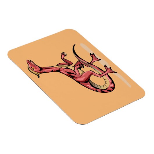 Illustratie van velociraptor. magneet (Rechterzijde)