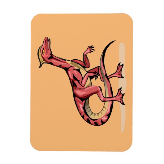 Illustratie van velociraptor. magneet (Verticaal)