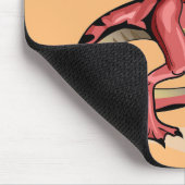 Illustratie van velociraptor. muismat (Hoek)