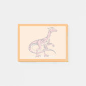 Illustratie van velociraptor. post-it® notes (Voorkant)