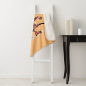 Illustratie van velociraptor. sherpa deken (In situ)