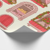 illustratie van vensterpatroon cadeaupapier (Hoek)