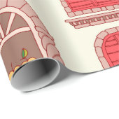 illustratie van vensterpatroon cadeaupapier (Rol Hoek)