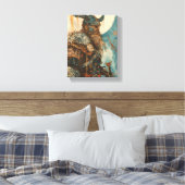 Illustratie van Viking Warrior Canvas Afdruk (Insitu (Slaapkamer))