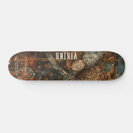 Illustratie van Viking Warrior Persoonlijk Skateboard (Horizontaal)