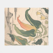 Illustratie van vintage chilipeper fleece deken (Voorkant (Horizontaal))