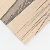Illustratie van vintage chilipeper fleece deken (Hoek)