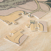 Illustratie van vintage chilipeper legpuzzel (Zijkant)