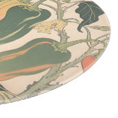 Illustratie van vintage chilipeper snijplank (Hoek)