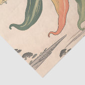 Illustratie van vintage chilipeper tissuepapier (Detail)