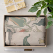 Illustratie van vintage chilipeper tissuepapier (Geschenk)