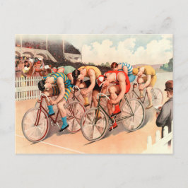 Illustratie van Vintage fietswiel Briefkaart
