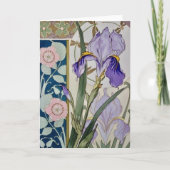 Illustratie van vintage iris kaart (Voorkant)