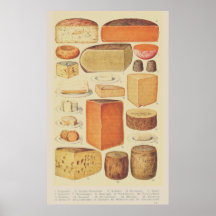 Illustratie van vintage kaasgrafiek kaasmenu