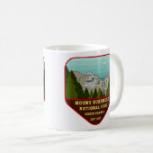 Illustratie van vintage Mount Rushmore Koffiemok (Voorkant rechts)