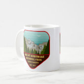 Illustratie van vintage Mount Rushmore Koffiemok (Voorkant links)