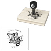 Illustratie van vintage ontbijtcafé rubberen stemp rubberstempel (Gestempeld)