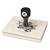 Illustratie van vintage ontbijtcafé rubberen stemp rubberstempel (Stempel)