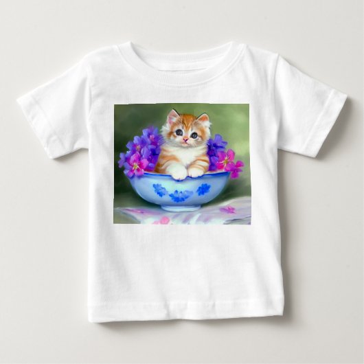 Illustratie van vintage oranje en witte kat (Voorkant)