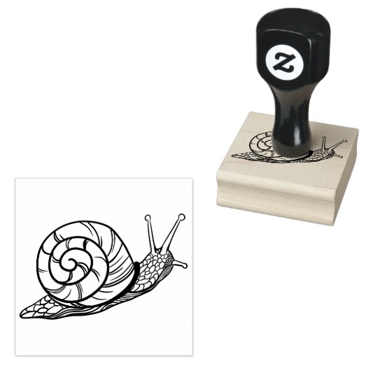 Illustratie van vintage slak rubberstempel (Gestempeld)
