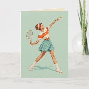 Illustratie van vintage tennissers kaart