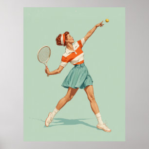 Illustratie van vintage tennissers poster
