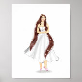 Illustratie van Virgo-sterrenbeeld – Handgetekend Poster (Voorkant)