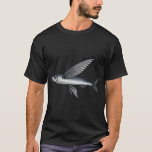 Illustratie van vliegende vis – Oceaangeïnspireerd T-shirt
