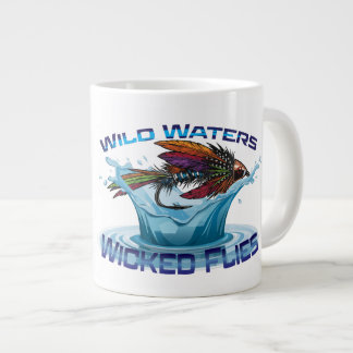 Illustratie van vliegvissen Wild Waters, Wicked Fl Grote Koffiekop