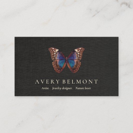  illustratie van vlinderwingjuwelen visitekaartje (Voorkant)