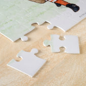 Illustratie van voetballers legpuzzel (Zijkant)