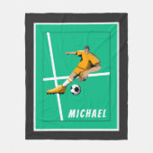 Illustratie van voetzoekerthema Player Illustratie Fleece Deken (Voorkant)