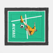 Illustratie van voetzoekerthema Player Illustratie Fleece Deken (Voorkant (Horizontaal))