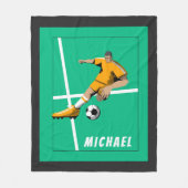 Illustratie van voetzoekerthema Player Illustratie Fleece Deken (Voorkant)