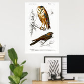  illustratie van vogels poster (Thuiskantoor)