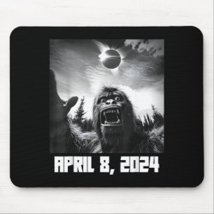 Illustratie van volledige zonsverduistering april muismat