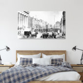  illustratie van Wall Street NYC (1867) Canvas Afdruk (Insitu (Slaapkamer))