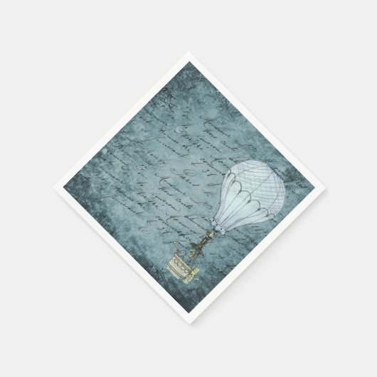 Illustratie van warmloperballon servetten (Hoek)